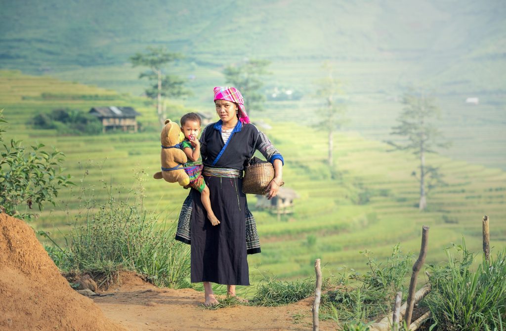 An indigenous Oma woman in Laos.