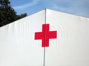 Red Cross tent