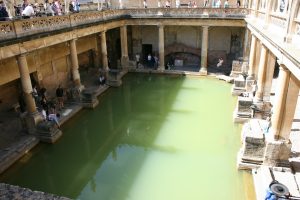 Roman baths of Bath, England.