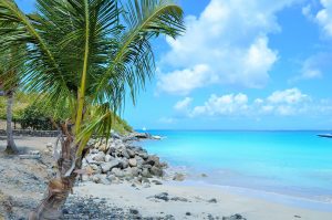 A lazy Sint Maarten beach