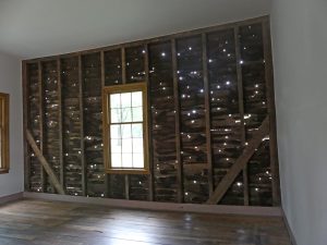 Bullet riddled walls of the Carter House farm office. Photo: Kathleen Walls