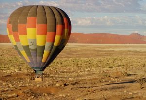 Hot air ballooning over Namibia