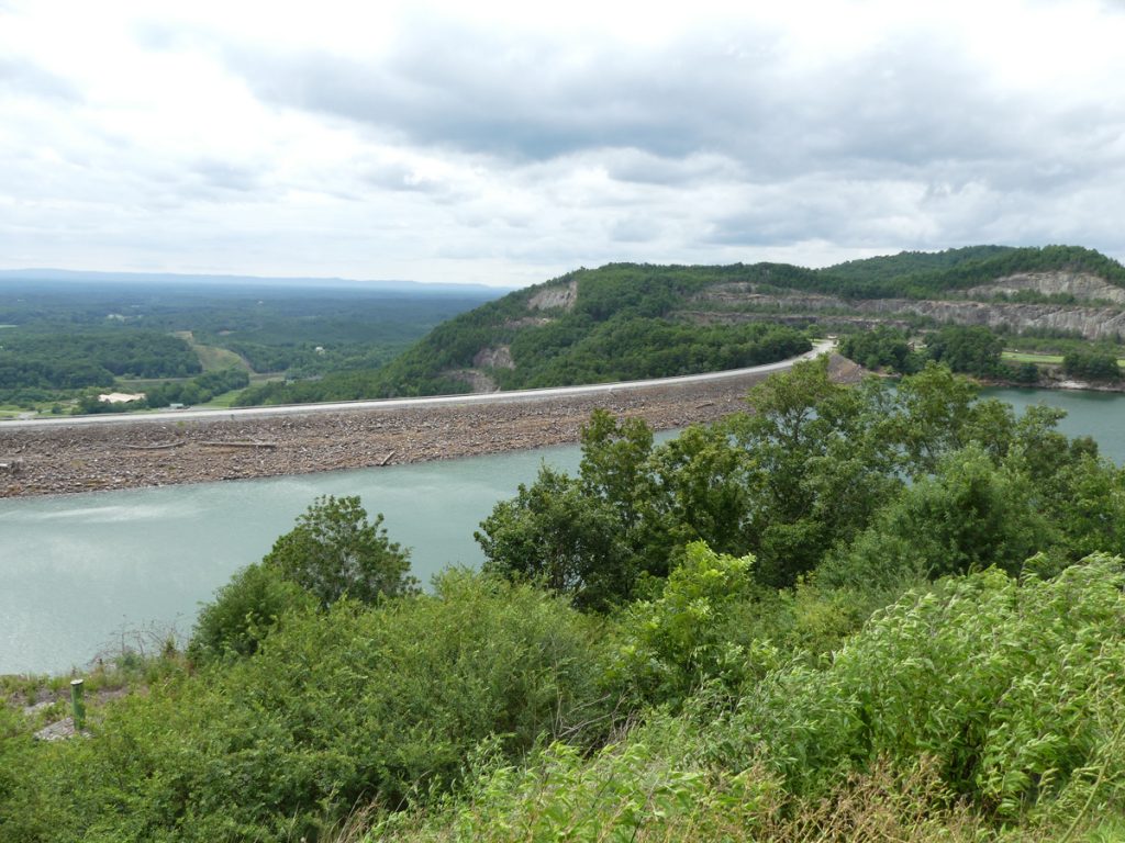 Dam at Carters Lake. Photo: Kathleen Walls