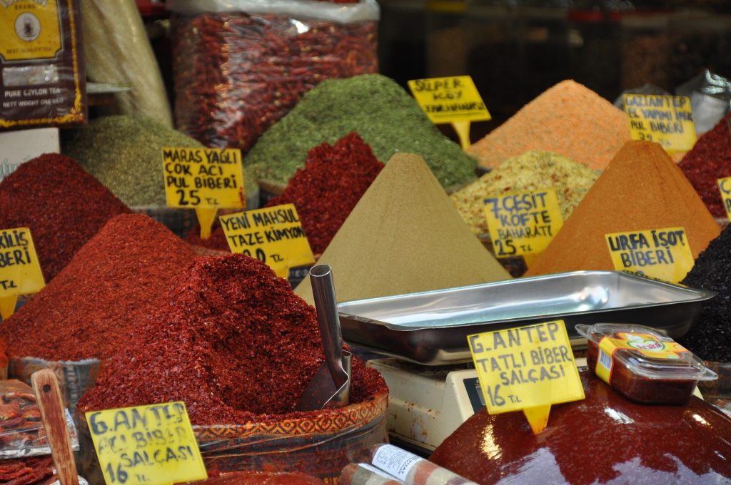 Spices in a Turkish market