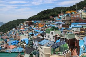 Overview of the South Korean port city of Busan.