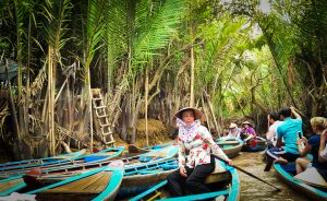 Boat travel in Vietnam