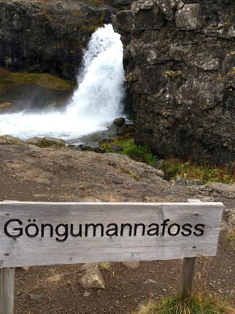 Gongumannafoss waterfall. Photo: Tonya Fitzpatrick