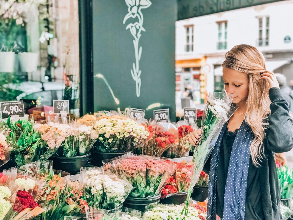 Paris - Flower shop, Montmartre. Photo: Kellie Paxian (pictured here)