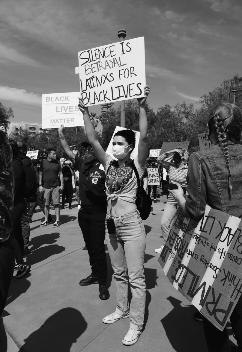 Black Lives Matter protest photo courtesy of Mike Von (unsplash)