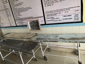 India-These-are-the-conditions-at-the-Ramnagar-hospital-where-they-forced-us-to-go-for-a-health-screening-rickety-rusty-bloody-gurneys-in-the-open-air-lobby.-—-in-Champawat-.