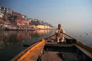 A slow boat ride in the Ganga is lovely in the mellow morning light. Photo: Sugato Mukherjee