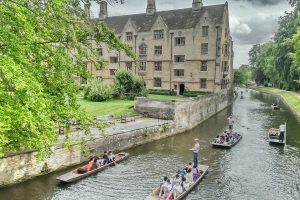 Punting in Cambridge, England