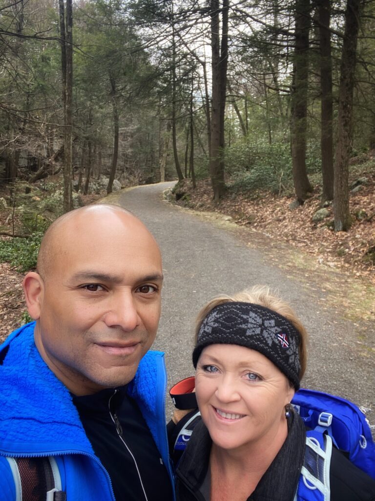 Greg and Terri Hiking in New York State