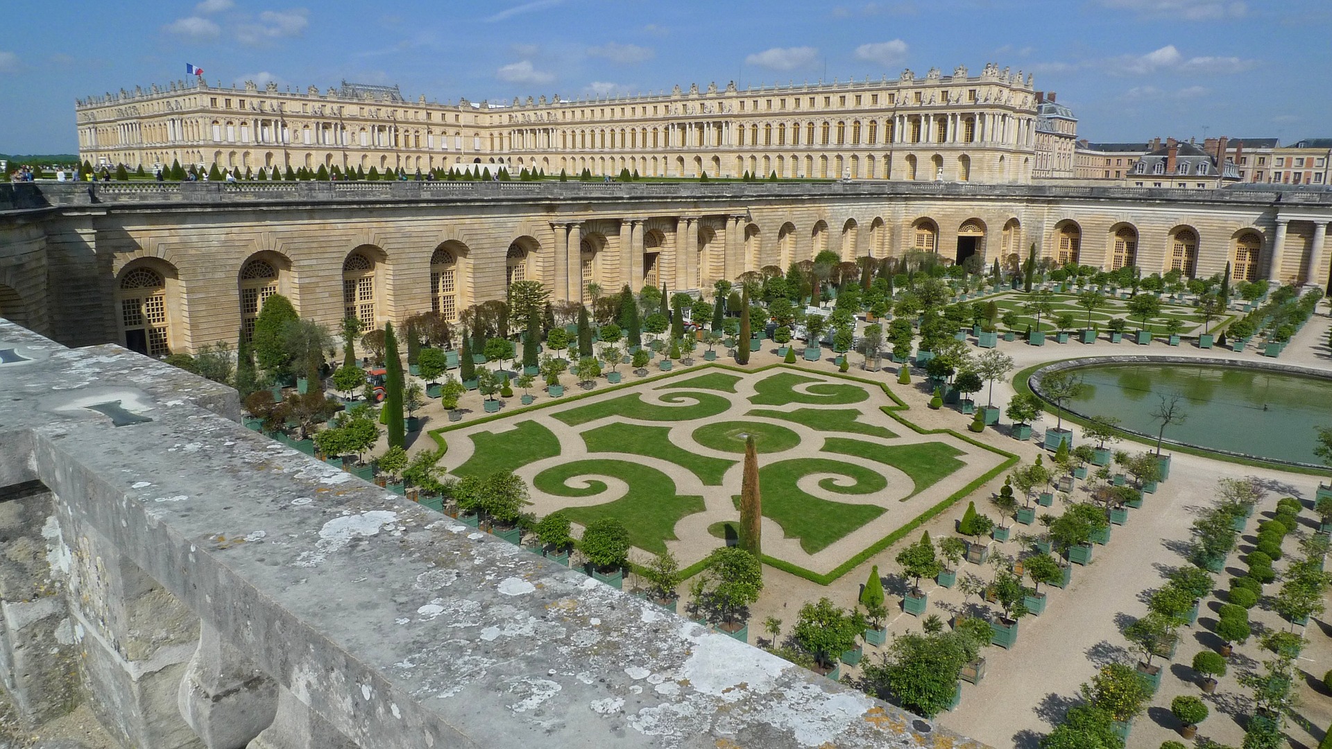 Versailles Palace garden in France
