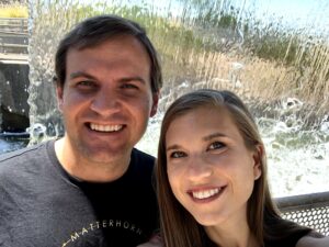 Ben and Breana Johnson at the Arizona Falls