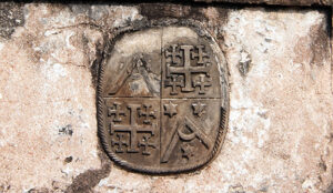 The Dutch Coat of Arms engraved on an 18th century grave in the Dutch cemetery. Photo: Sugato Mukherjee