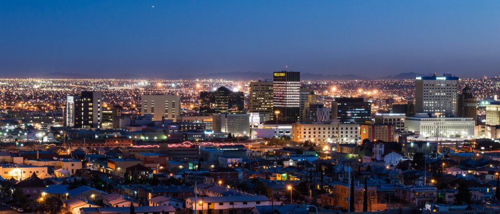 El Paso skyline at night