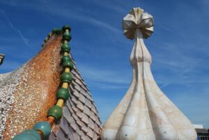 Antoni Gaudi creations are seen throughout Barcelona.