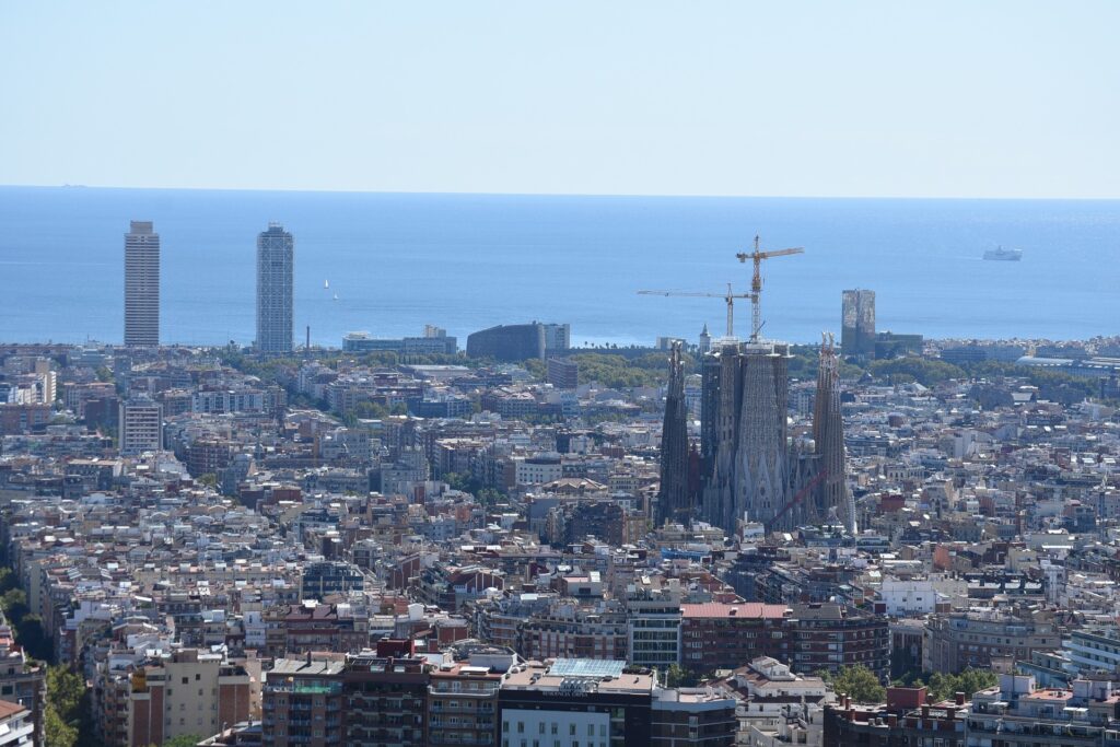 View of Barcelona from the bunker.