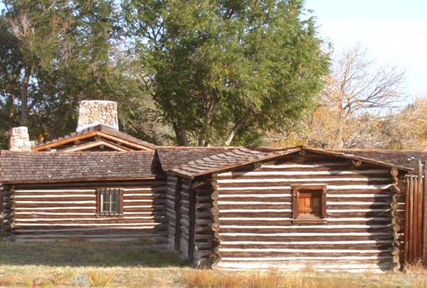 Reconstructed buildings at the site of Fort Caspar (now a museum) in Casper (taken Oct. 17, 2004) © 2004 Matthew Trump (CC by SA 3.0)