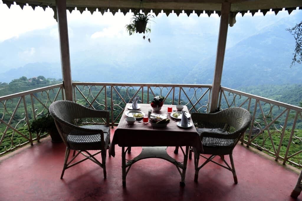 Gazebo where you can enjoy your breakfast, high tea or a quiet cuppa. Photo: Bandita Mukherjee