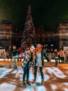 Iceskating in London at Christmas. Photo: Kellie Paxian