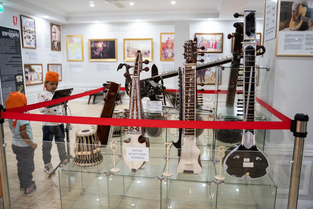 Instruments at the Sikh Heritage Museum of Australia. Photo: Nicole Banks