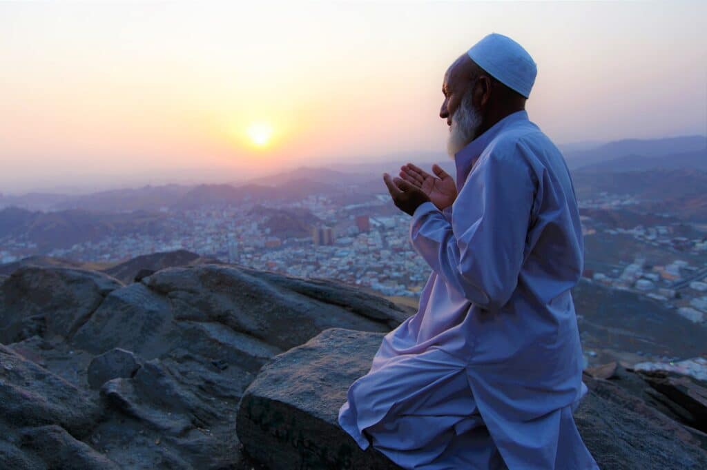 Muslim prayer-in Islamic country