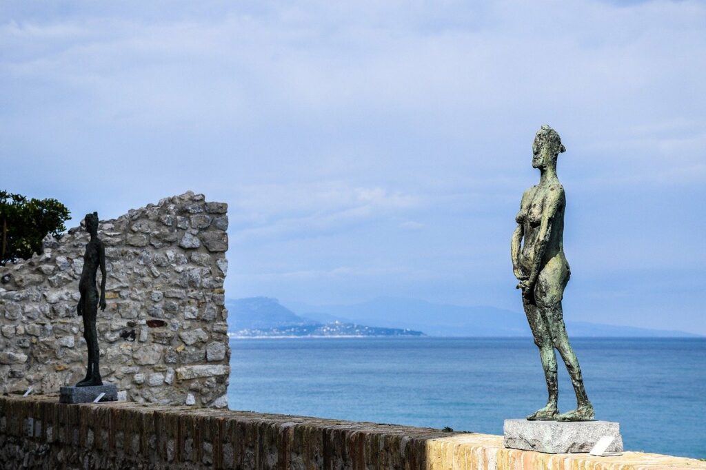 Picasso sculpture in Antibes, France