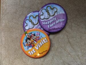 Disney Celebration Buttons. Photo: Cara Siera
