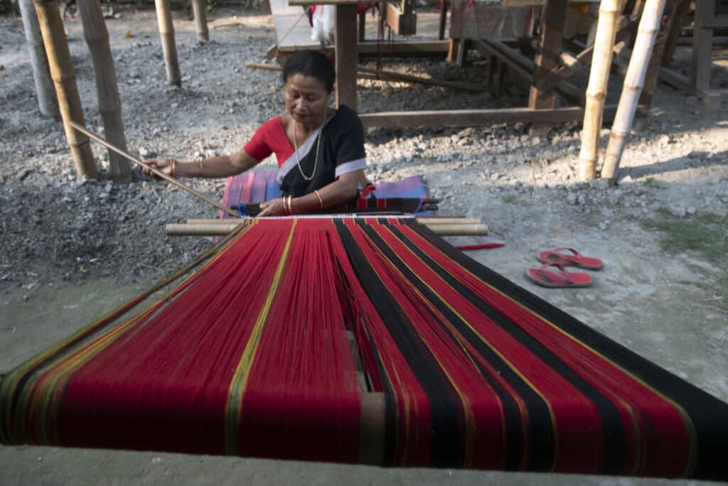 The tribal groups have been carrying on their traditional crafts like weaving and basket making for generations. Photo: Sugato Mukherjee