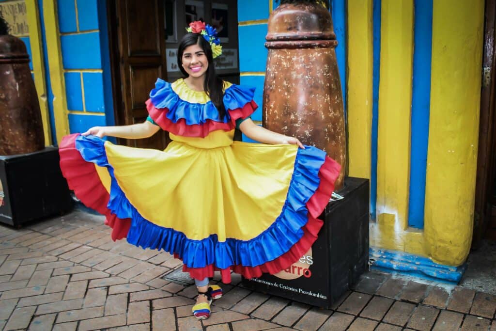 Traditional Colombian dress