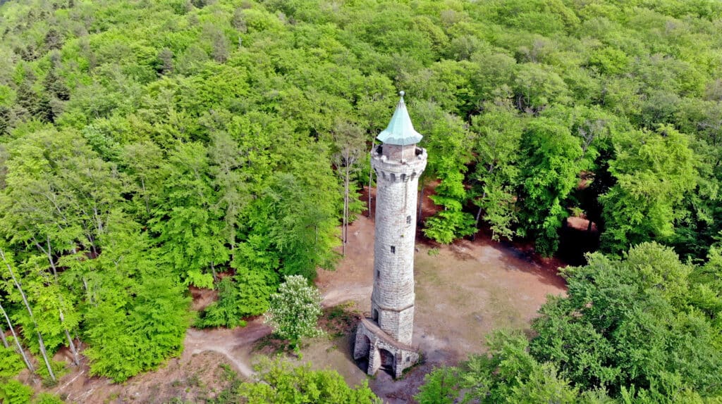 Aerial-view-of-fairytale-like-Humberg Tower Photo:  Thomas Später 