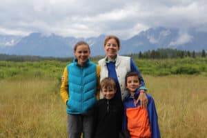 Parker family at Grand Teton. Photo: Catherine Parker
