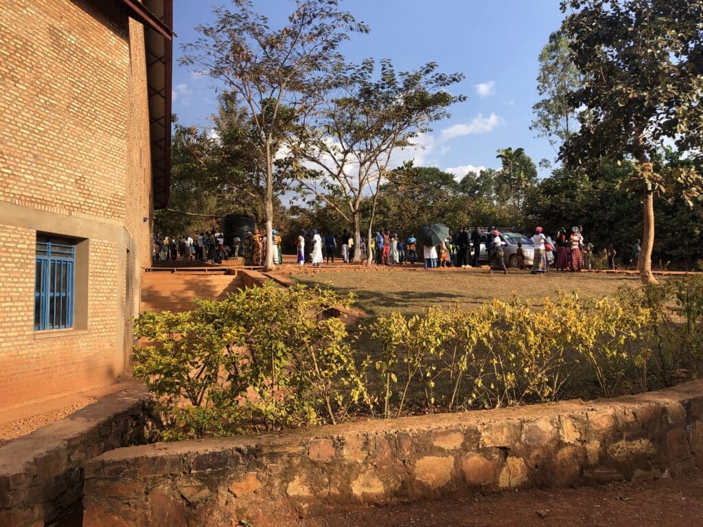 Wedding guests in Burundi. Photo credit Breana Johnson