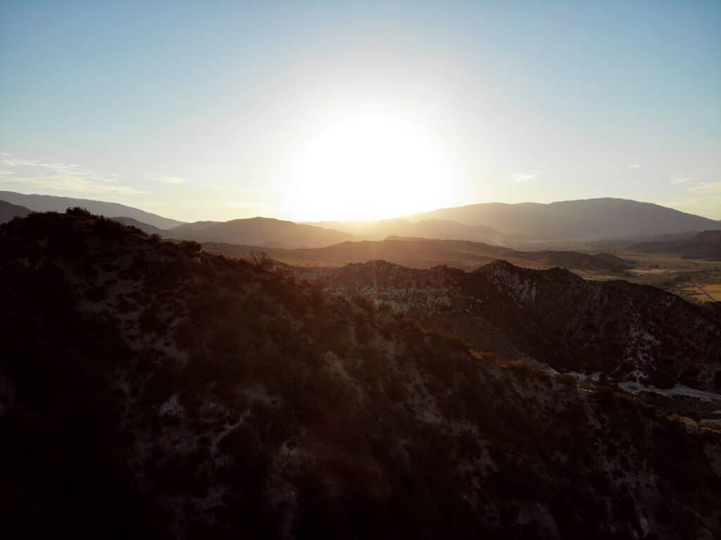 Sunset over Los Alamos Campground. Photo: Thomas Später 