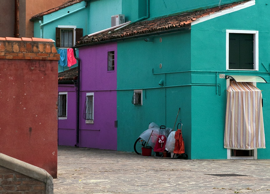 A walk through the warren of alleyways gives intimate glimpses of local life in Burano. Photo: Sugato Mukherjee