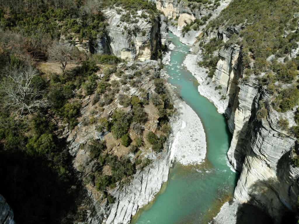 Aerial picture of Osum Canyon. Photo: Thomas Später 