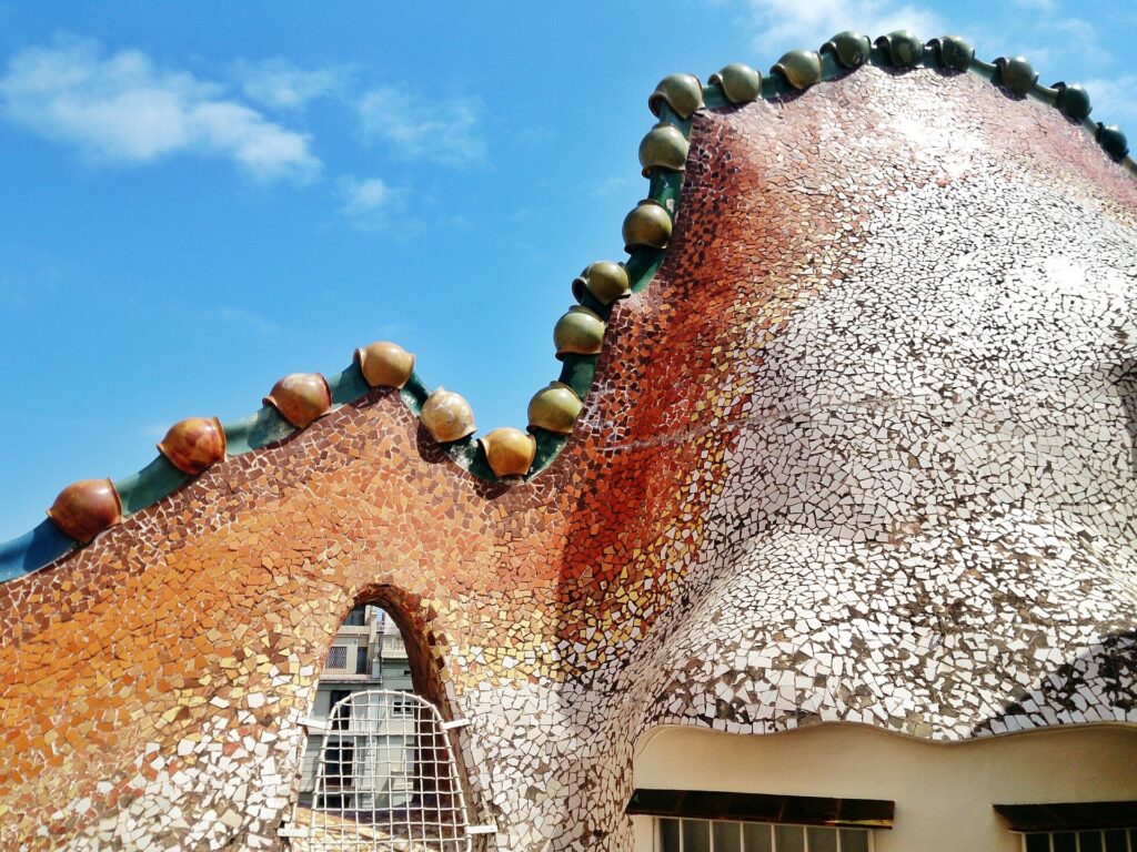Roof of Gaudi's Casa Batllo.