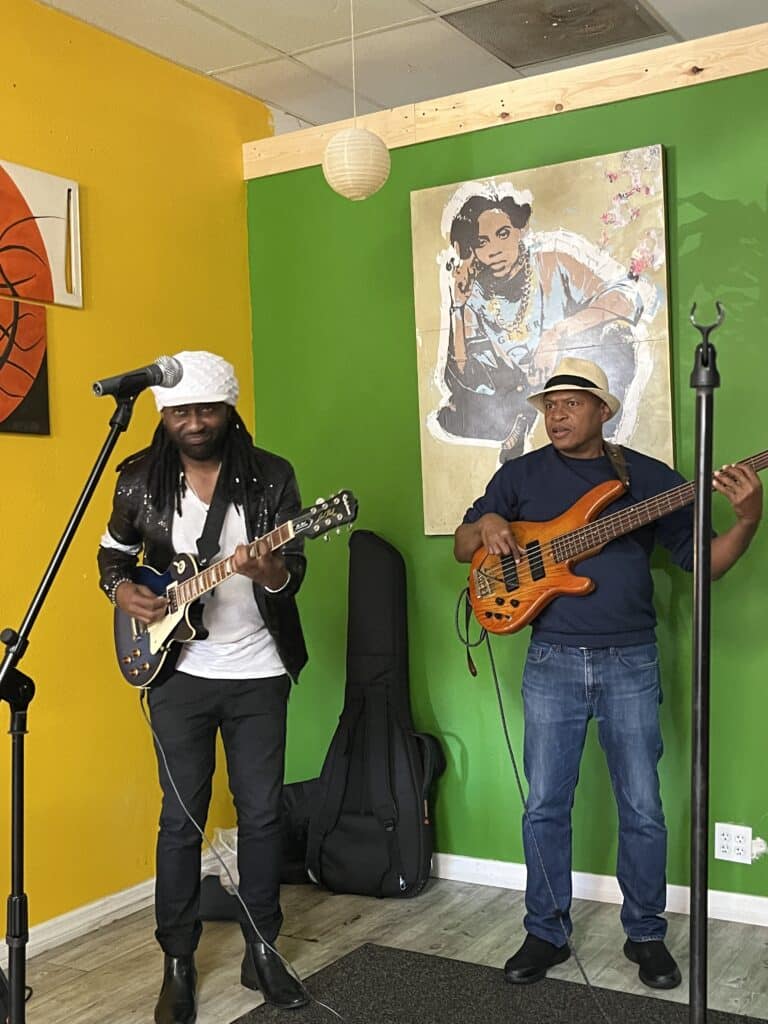 Reggae music on Sundays at DaJen Eats. Photo: Kirsten Harrington