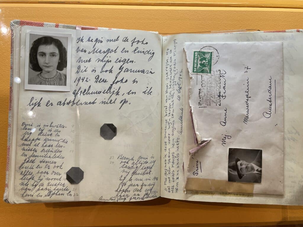 Anne Frank's diary. Photo: Tonya Fitzpatrick