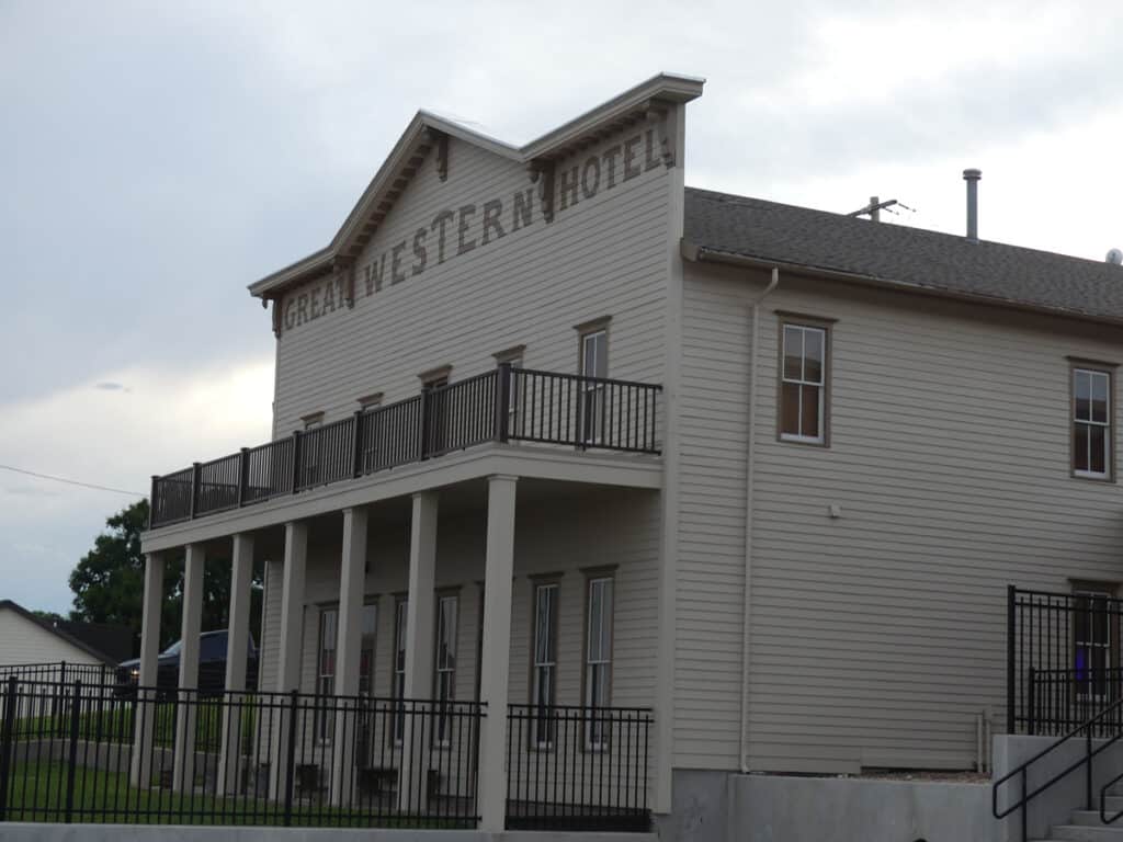 Great Western Hotel where variety show is held at museum. Photo: Kathleen Walls