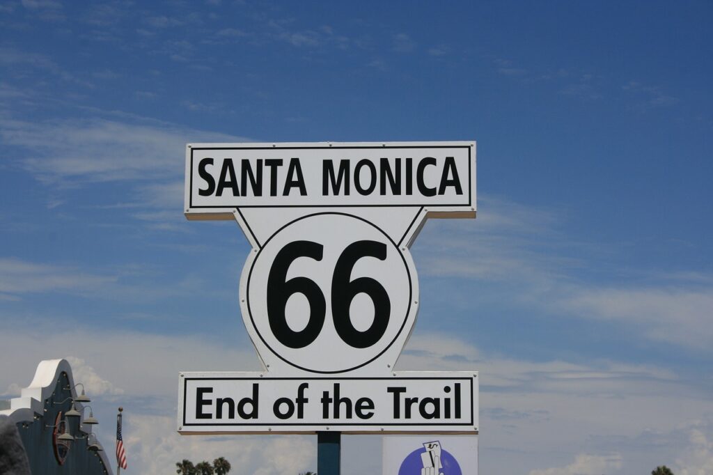 Route 66 in Santa Monica is the end of the trail
