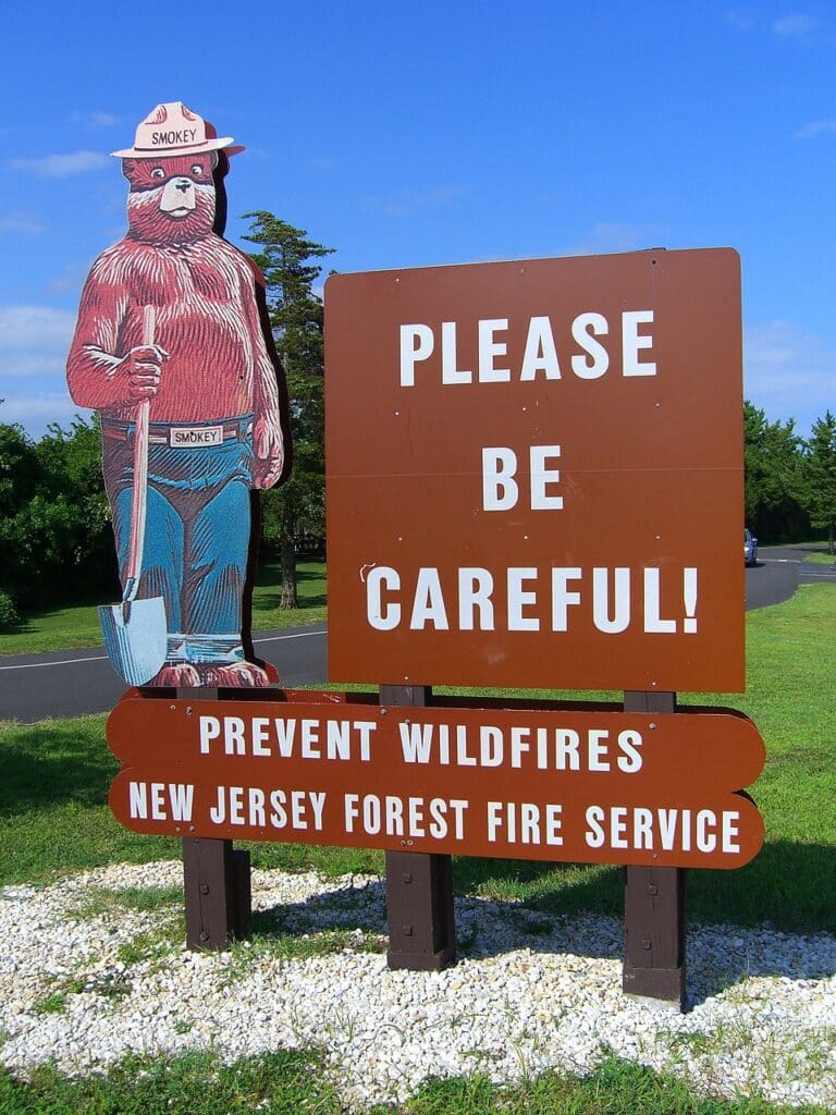 smokey the bear in New Jersey
