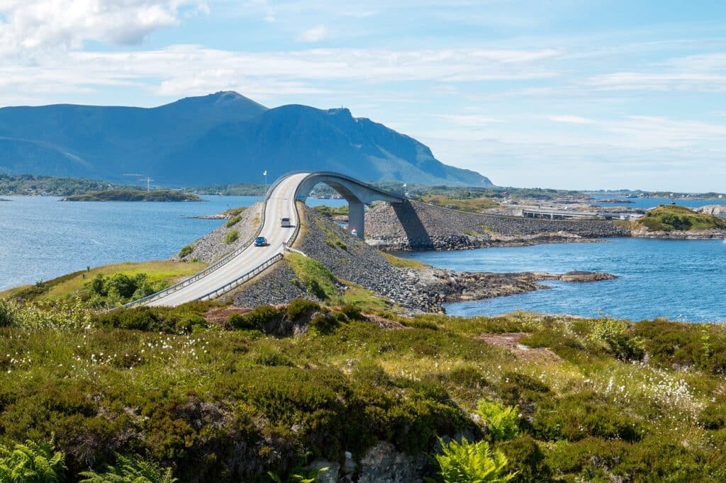 An engineering marvel along the Atlantic Road in Norway