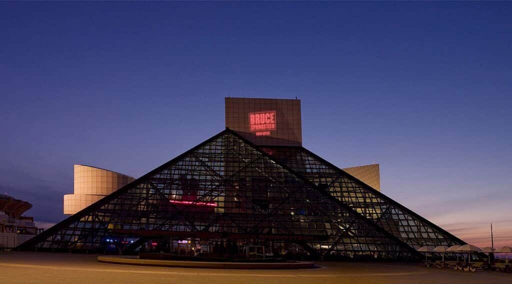 Rock and Roll Hall of Fame in Cleveland Ohio