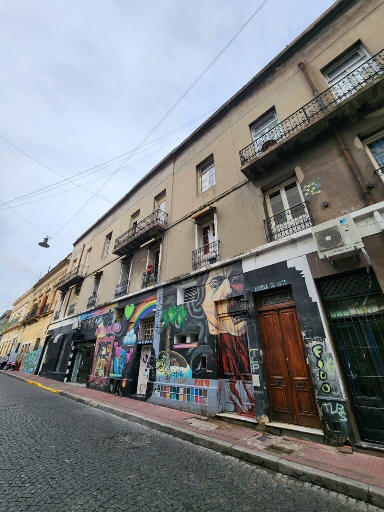San Telmo Street art at Pasaje San Lorenzo