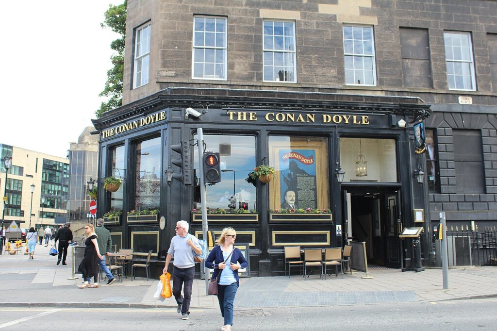 The Conan Doyle pub in Edinburgh Scotland