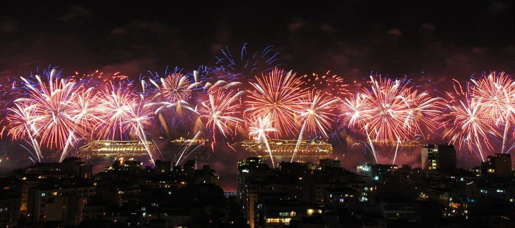 Reveillon. Happy New Year from Copacabana